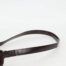 GUCCI Shoulder Bag Patent leather Brown Silver 002 2046 0433 Auth bs26623-14