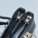 GUCCI GG Marmont Ally Hand Bag Leather Black Gold 550130 Auth bs26625-10