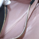 GUCCI GG Marmont Ally Hand Bag Leather Black Gold 550130 Auth bs26625-20