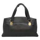 GUCCI GG Marmont Ally Hand Bag Leather Black Gold 550130 Auth bs26625-2