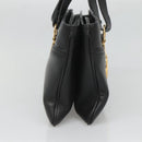 GUCCI GG Marmont Ally Hand Bag Leather Black Gold 550130 Auth bs26625-3