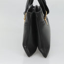 GUCCI GG Marmont Ally Hand Bag Leather Black Gold 550130 Auth bs26625-4