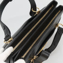 GUCCI GG Marmont Ally Hand Bag Leather Black Gold 550130 Auth bs26625-6