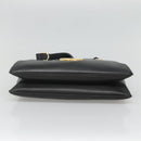 GUCCI GG Marmont Ally Hand Bag Leather Black Gold 550130 Auth bs26625-5