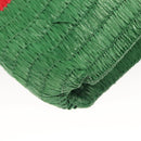 GUCCI Hand Bag Straw Green Red 524810 Auth bs26626-16