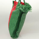 GUCCI Hand Bag Straw Green Red 524810 Auth bs26626-4
