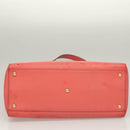 FENDI To joule Hand Bag Leather Pink Gold Auth bs26640-5