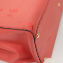 FENDI To joule Hand Bag Leather Pink Gold Auth bs26640-16