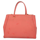 FENDI To joule Hand Bag Leather Pink Gold Auth bs26640-13