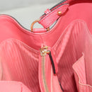 FENDI To joule Hand Bag Leather Pink Gold Auth bs26640-21