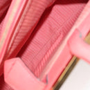 FENDI To joule Hand Bag Leather Pink Gold Auth bs26640-22