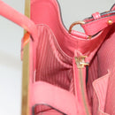 FENDI To joule Hand Bag Leather Pink Gold Auth bs26640-24