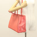 FENDI To joule Hand Bag Leather Pink Gold Auth bs26640-28