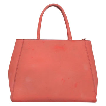 FENDI To joule Hand Bag Leather Pink Gold Auth bs26640 - 0