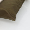 PRADA Shoulder Bag Nylon Khaki Silver Auth bs26652-16