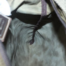 PRADA Shoulder Bag Nylon Khaki Silver Auth bs26652-20