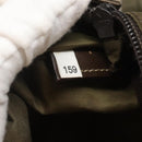 PRADA Shoulder Bag Nylon Khaki Silver Auth bs26652-12