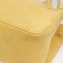 Salvatore Ferragamo Tote Bag Suede Yellow Auth bs26661-14