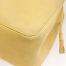 Salvatore Ferragamo Tote Bag Suede Yellow Auth bs26661-16