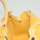 Salvatore Ferragamo Tote Bag Suede Yellow Auth bs26661-18