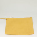 Salvatore Ferragamo Tote Bag Suede Yellow Auth bs26661-20