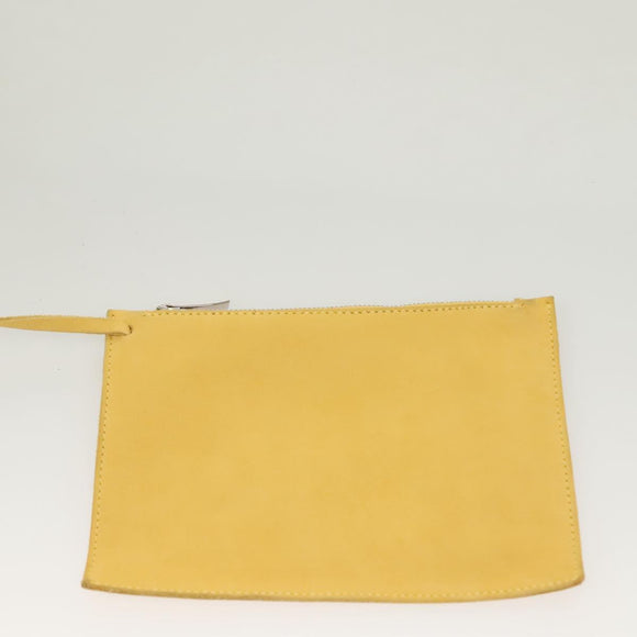 Salvatore Ferragamo Tote Bag Suede Yellow Auth bs26661