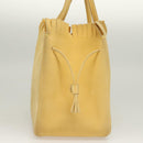 Salvatore Ferragamo Tote Bag Suede Yellow Auth bs26661-3