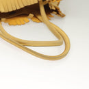 Salvatore Ferragamo Tote Bag Suede Yellow Auth bs26661-7