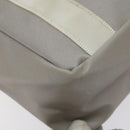 CHANEL Tote Bag PVC Canvas Greige Silver CC Auth bs26664-11