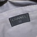 CHANEL Tote Bag PVC Canvas Greige Silver CC Auth bs26664-15