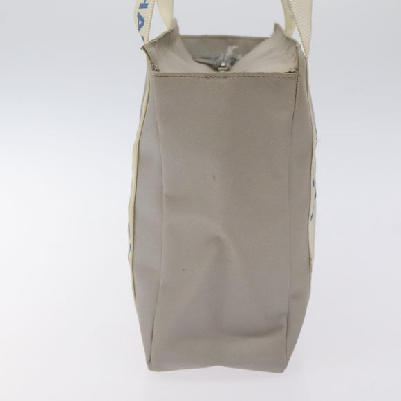 CHANEL Tote Bag PVC Canvas Greige Silver CC Auth bs26664