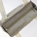 CHANEL Tote Bag PVC Canvas Greige Silver CC Auth bs26664-6