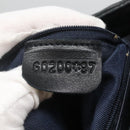 BALLY Shoulder Bag Leather Navy Gold Auth bs26667-21