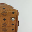 MCM Logogram Vicetos Hand Bag PVC Leather 2way Brown Gold Auth bs26669-14