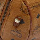 MCM Logogram Vicetos Hand Bag PVC Leather 2way Brown Gold Auth bs26669-5