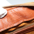 MCM Logogram Vicetos Hand Bag PVC Leather 2way Brown Gold Auth bs26669-19