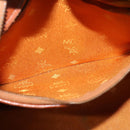 MCM Logogram Vicetos Hand Bag PVC Leather 2way Brown Gold Auth bs26669-23