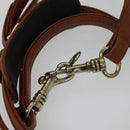 MCM Logogram Vicetos Hand Bag PVC Leather 2way Brown Gold Auth bs26669-27