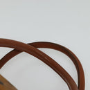 MCM Logogram Vicetos Hand Bag PVC Leather 2way Brown Gold Auth bs26669-9