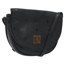 MCM Vicetos Logogram Shoulder Bag PVC Black Gold Auth bs26670-1