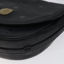 MCM Vicetos Logogram Shoulder Bag PVC Black Gold Auth bs26670-8