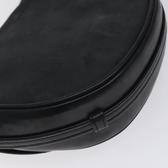 MCM Vicetos Logogram Shoulder Bag PVC Black Gold Auth bs26670