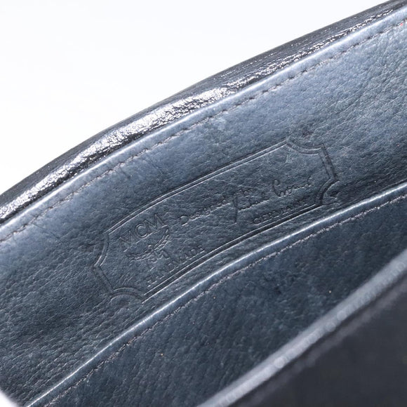 MCM Vicetos Logogram Shoulder Bag PVC Black Gold Auth bs26670