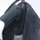 MCM Vicetos Logogram Shoulder Bag PVC Black Gold Auth bs26670-19