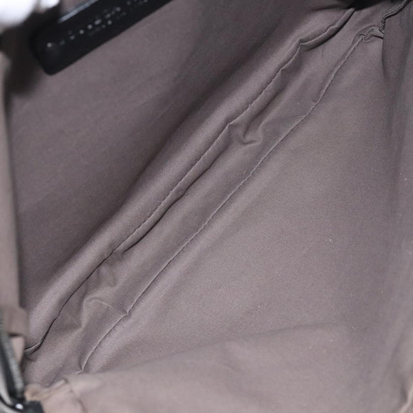 BOTTEGA VENETA INTRECCIATO Clutch Bag Leather Black Auth bs26671