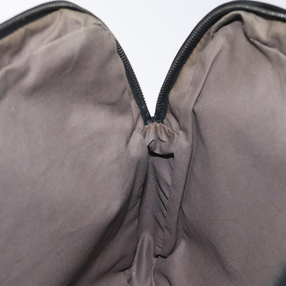 BOTTEGA VENETA INTRECCIATO Clutch Bag Leather Black Auth bs26671