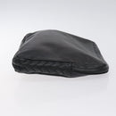 BOTTEGA VENETA INTRECCIATO Clutch Bag Leather Black Auth bs26671-3