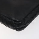 BOTTEGA VENETA INTRECCIATO Clutch Bag Leather Black Auth bs26671-7