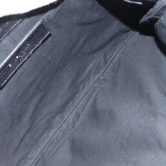 BALENCIAGA Clip L Clutch Bag Leather Black Silver 273023 Auth bs26675