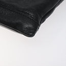 BALENCIAGA Clip L Clutch Bag Leather Black Silver 273023 Auth bs26675-7